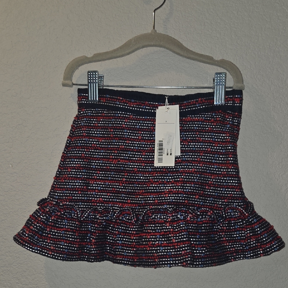 Janie and Jack Black and Red Striped Skirt